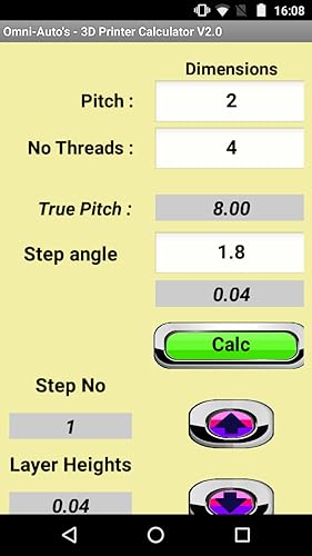 3D Printer calulator