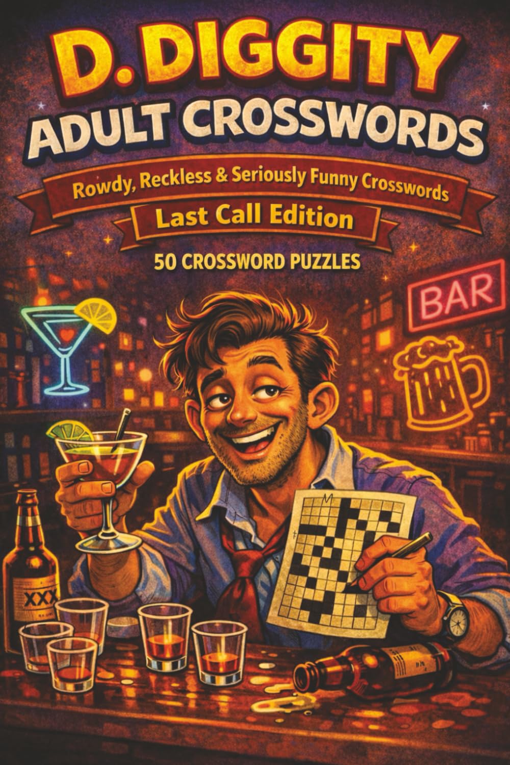 D. Diggity Adult Crosswords: Rowdy, Reckless and Seriously Funny Crosswords (The D. Diggity Adult Puzzle Series)