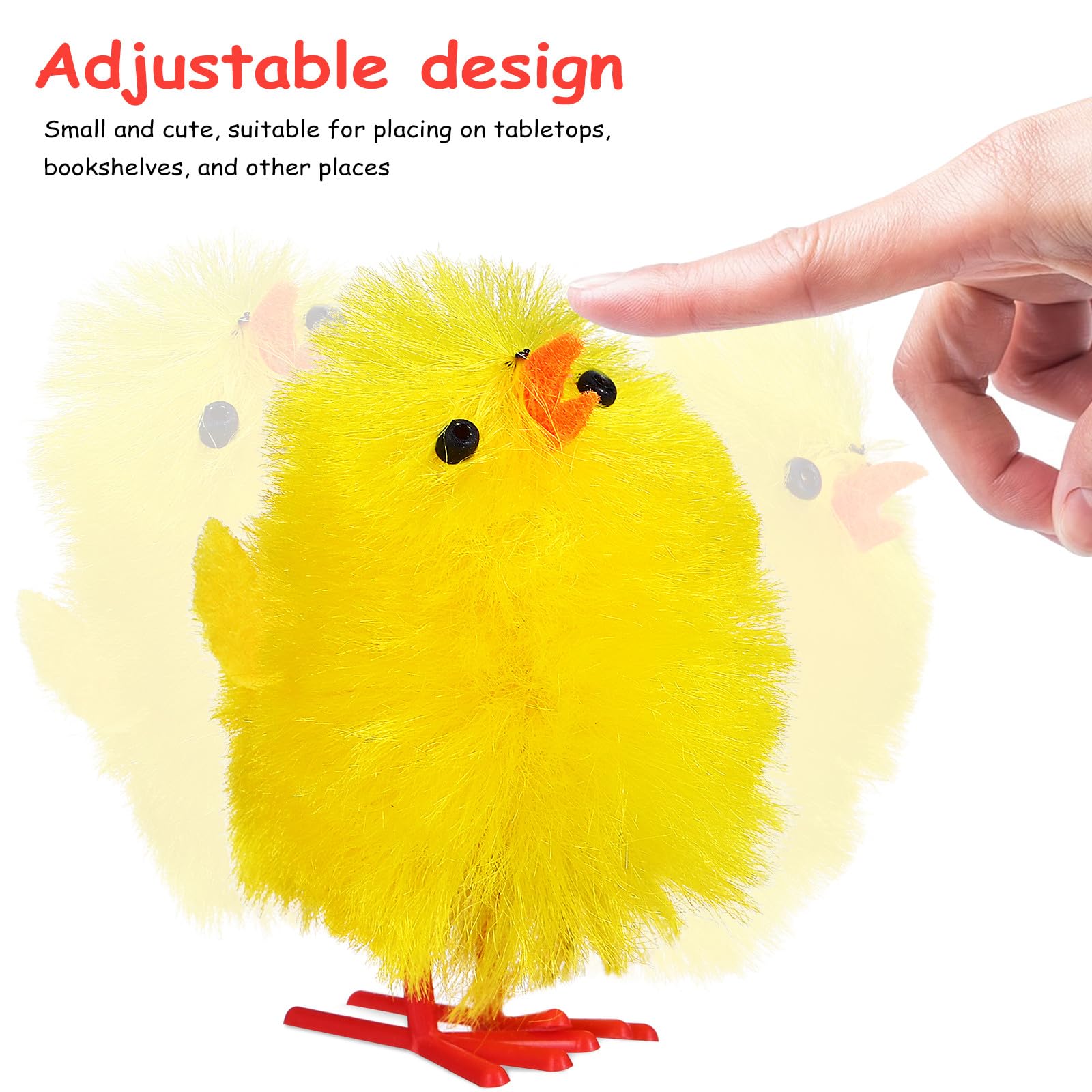 Toyvian 36 Pcs Mini Easter Chicks, 1. 7" Yellow Plush Chicken Figurines - Image 4