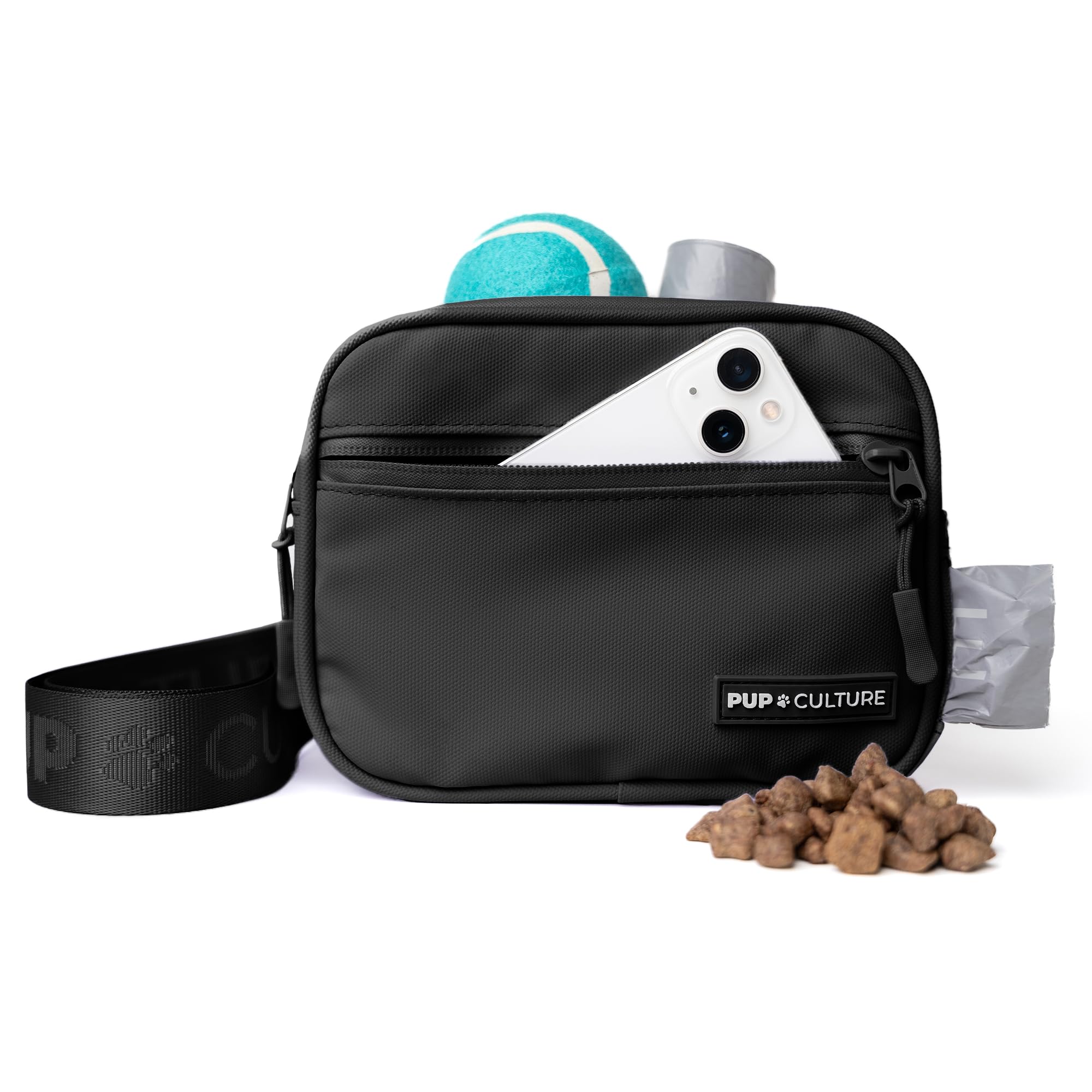 Pup Culture Treat Pouch Crossbody Dog Training Bag With Poop Bag
