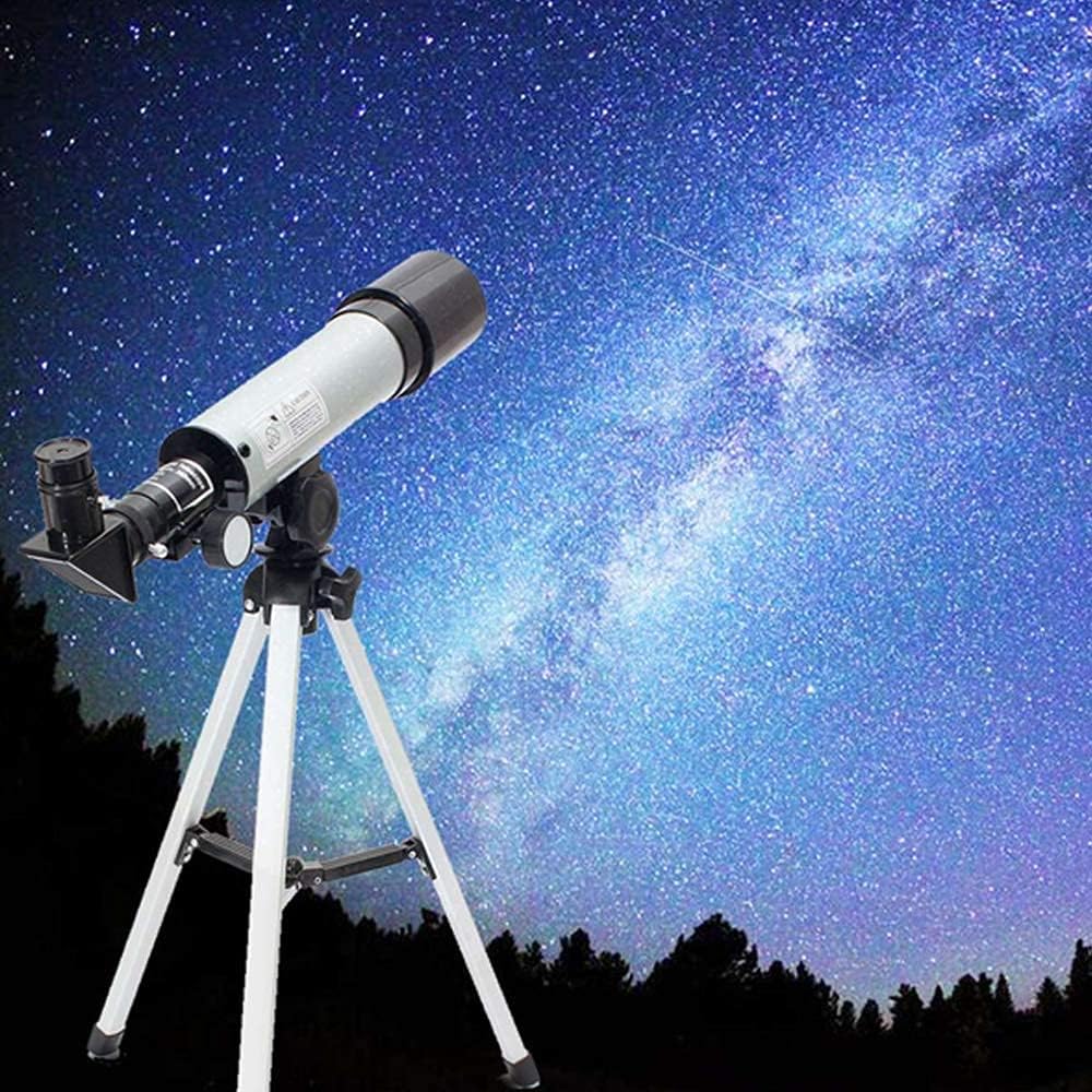 Telescope for Adults Beginners Kids 50mm Aperture 360mm Telescope for Astronomy BAK4 Prism FMC Lens Astronomical Refractor Telescope with Smartphone Mount and Tripod for Observe Planet