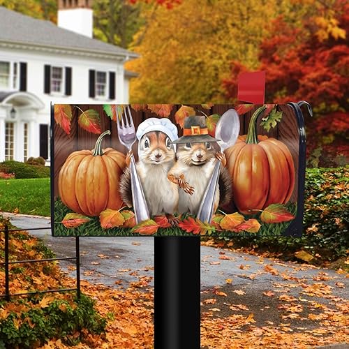 Vista 23 de Briarwood Lane Harvest Turkey Fall Magnetic Thanksgiving Buzón Cubierta Otoño Calabazas Estándar Cosecha Turquía