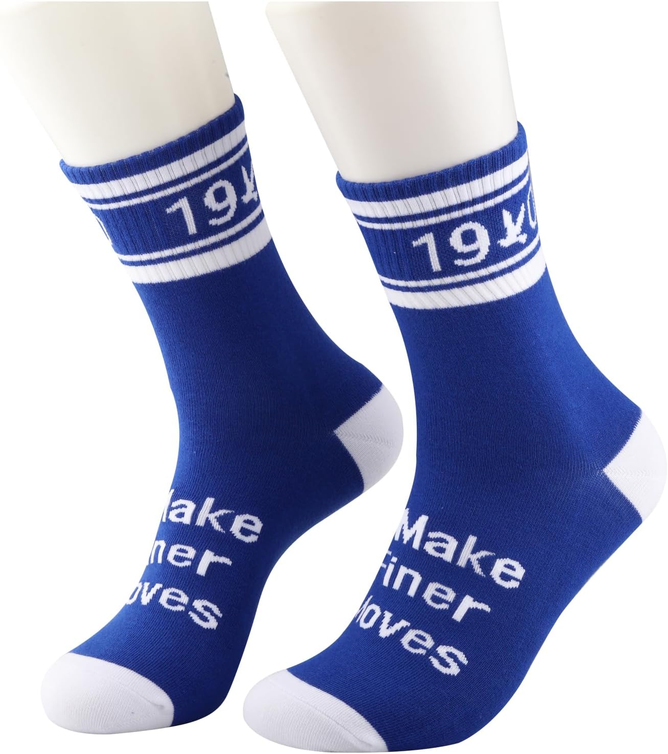 JXGZSO 2 Pairs Sorority Socks Blue I Make Finer Moves Socks Sorority Sister Gift - Image 5