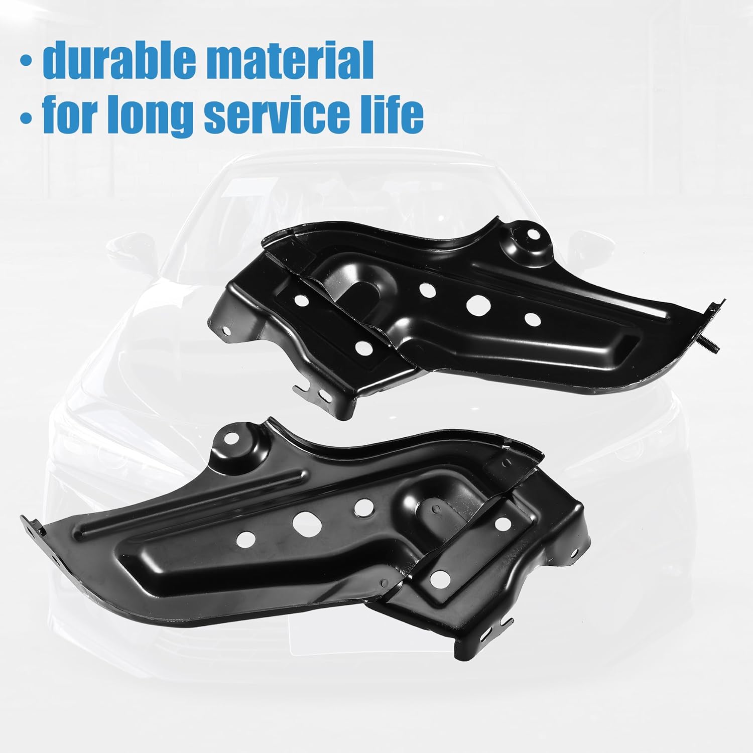 X AUTOHAUX 1 Pair Left Right Side Car Front Bumper Mounting Support Bracket NO.5210235100/5210335110 for Toyota 4Runner 2014-2020