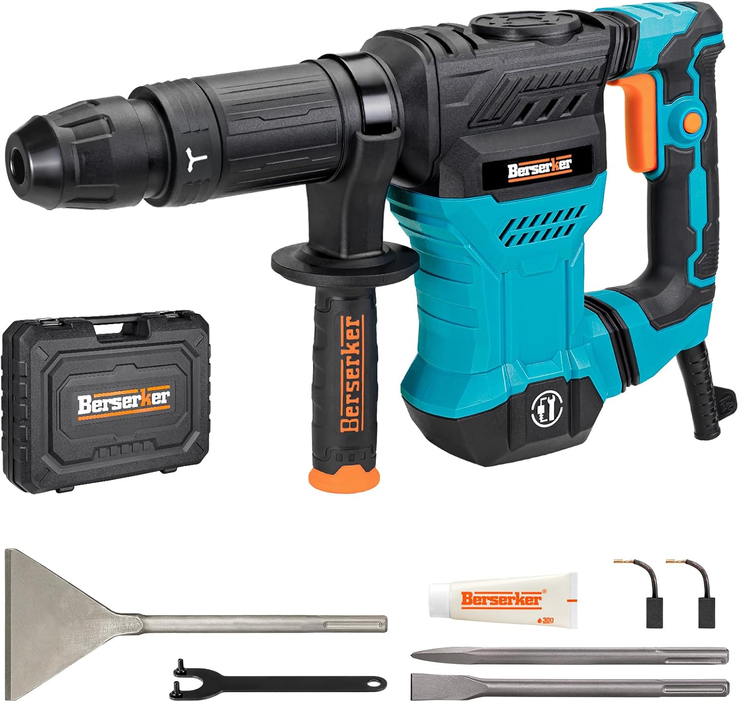 Berserker 12-Pound SDS-Max Demolition Jack Hammer with 6 x 15 In. SDS Max Wide Scaling Chisel