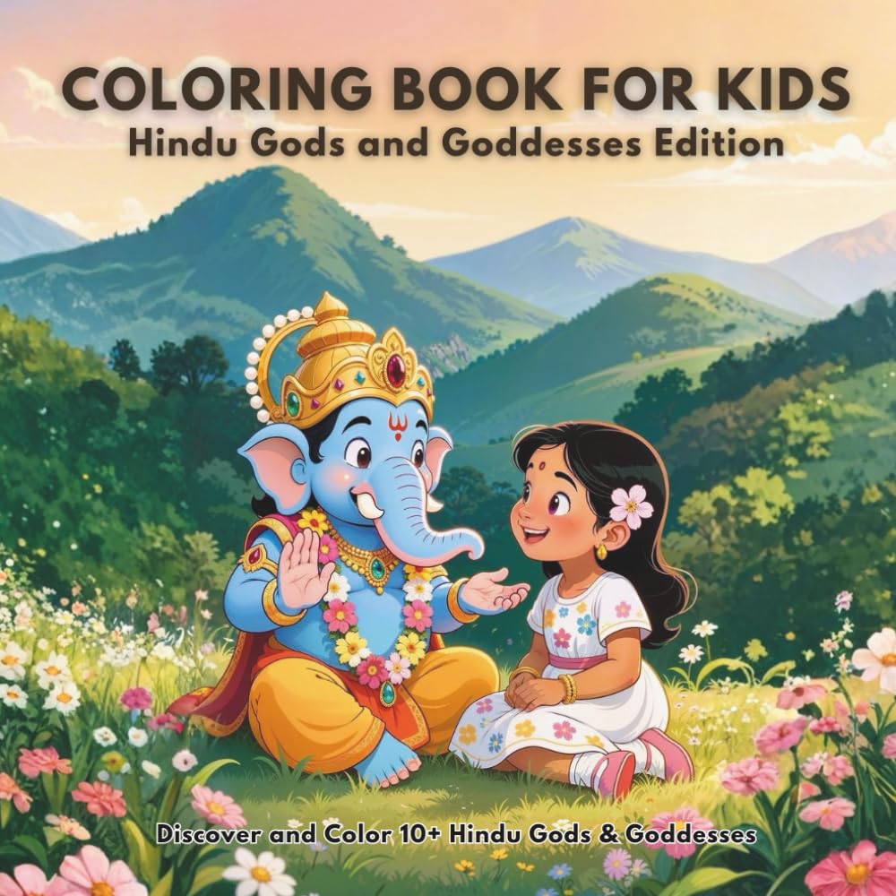 Coloring Book for Kids: Hindu Gods & Goddesses Edition | Indian Deities Coloring Book | 10+ Adorable Hindu God & Goddesses Coloring Book | Shiva, ... many more | 8.5 x 8.5 inch | Best for Gifting