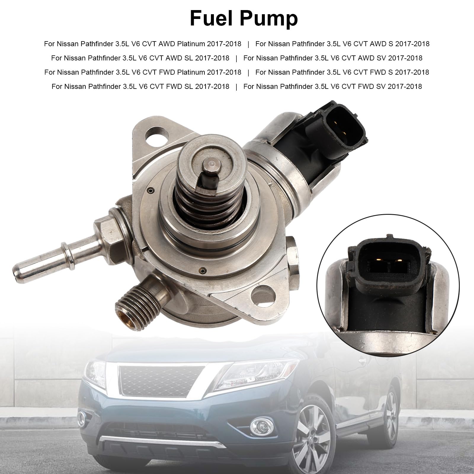 Amazon.com: VIPIH High Pressure Fuel Pump 16630-6KA0A Fit