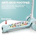 Tygatec Zoomer 3 Wheel Kids Scooter for Year 5 to 14, LED Magic Wheels, Smart Kick Scooter with Foldable & Height Adjustable Handle for Baby Boys and Girls with Foot Brakes (Blue) gallery image