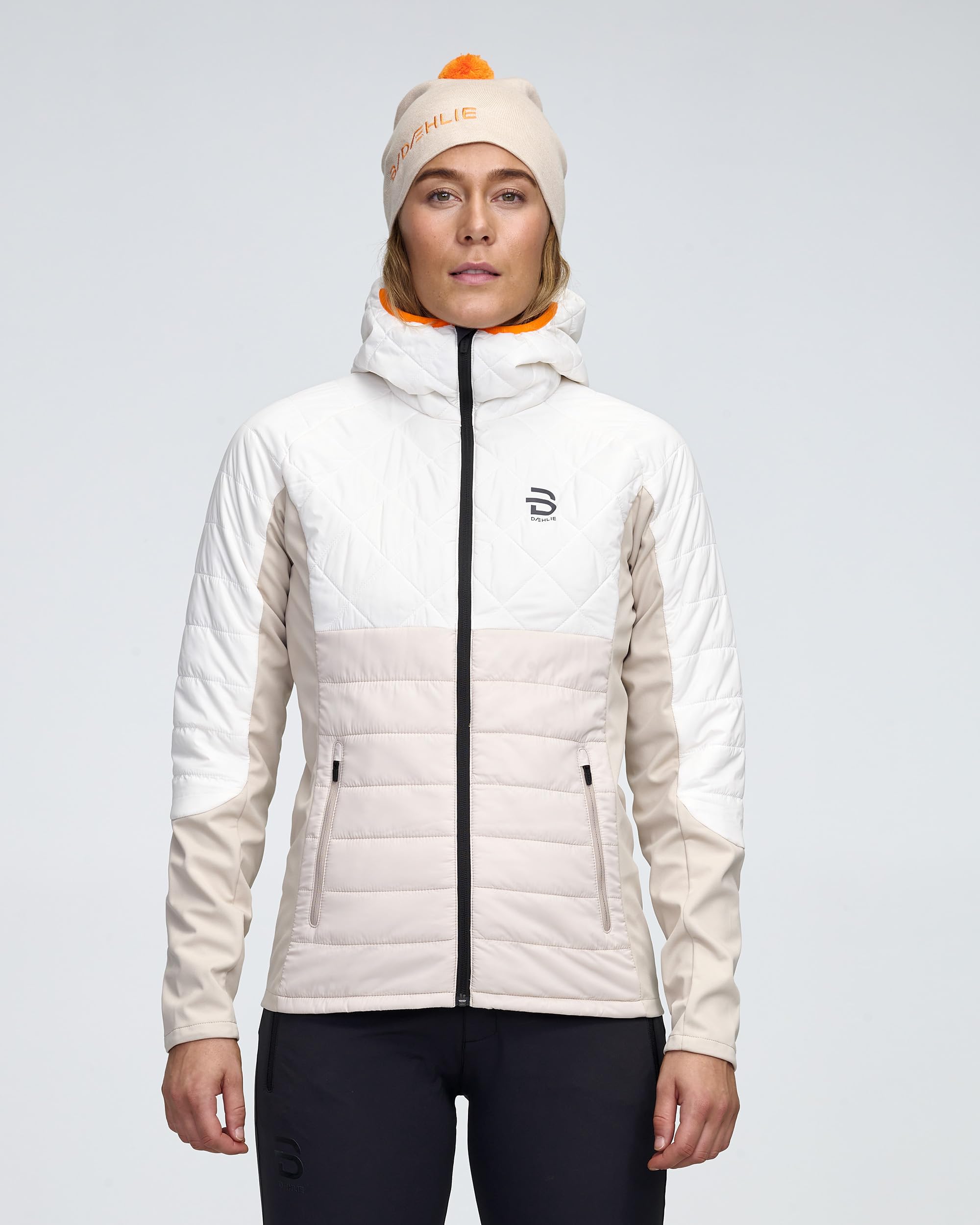 B DÆHLIE Daehlie Graphlite - Chaqueta ligera acolchada con capucha para mujer, abrigo de invierno para exteriores