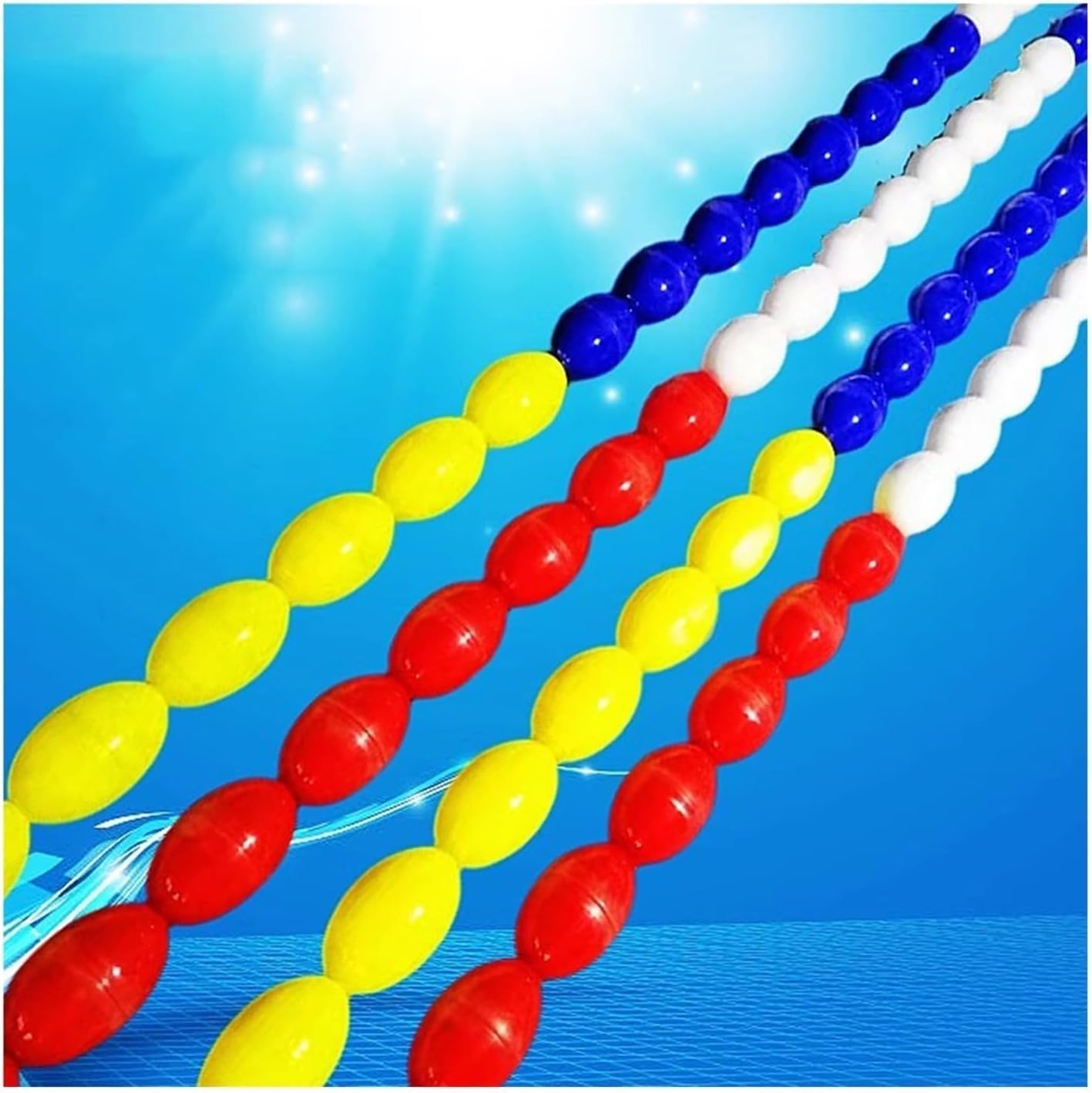Corde de séparation de piscine flottante en fil d'acier de 12m pour bassin et plage