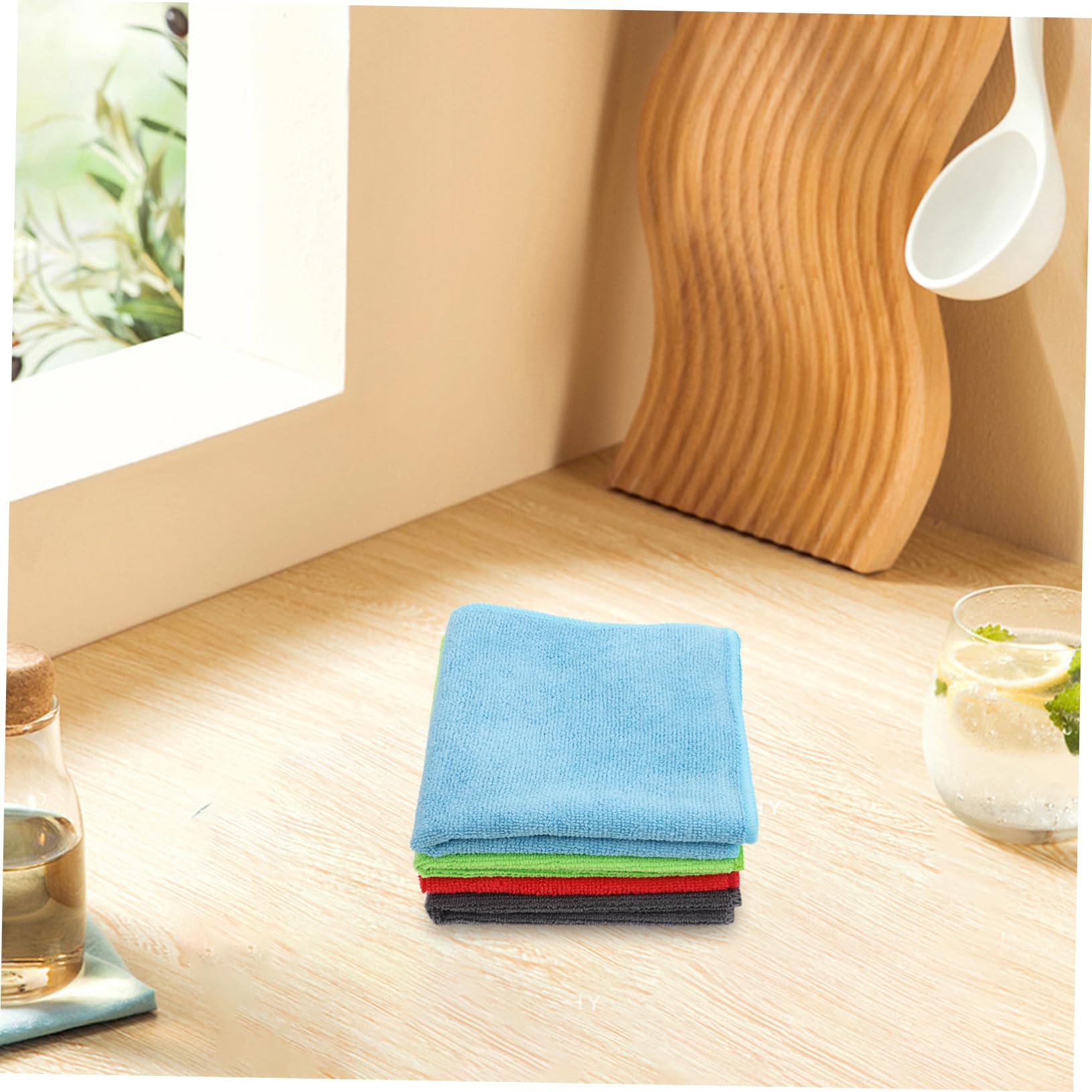 FRCOLOR 24piezas Paños de Microfibra para Cocina y Coche Artículos de Limpieza Reutilizables Paños para Fregar Platos Toallas de Secado Automático Uso Casa y Platos