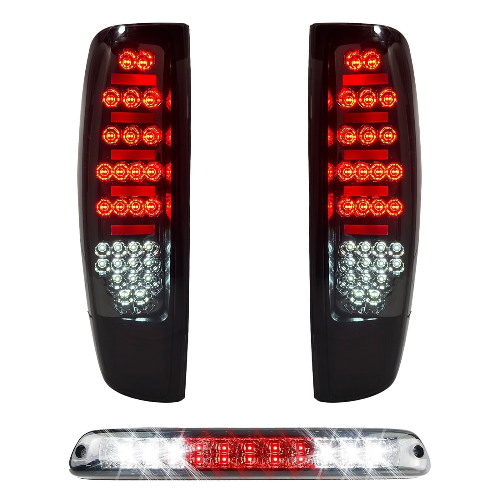 Photo 1 of ***BROKEN, SOLD FOR PARTS*** Suiwtaa All-in-One LED Tail Light + 3rd Third Brake Cargo Lamp for Chevy Colorado(2004-2012), GMC Canyon(2004-2012).Upgraded Version Rear Taillight and High Mount Stop Light Assembly