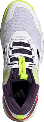 adidas Men's Crazyflight 6 Mid Top Indoor Sneaker, White/Aurora Met./Semi Lucid Red, 11.5 UK
