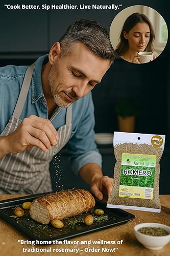 Miniatura 3 de Té de hojas secas de romero entero sueltas de primera calidad, 4 onzas (3.99 oz)  Hoja de Romero Te Herbal Rosmarinus Officinalis  Hecho a mano por