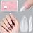AILLSA Almond Full Cover Nail Tips Upgraded Matte Prefiled Gel Nails Tips False Gelly Press on Soft Nail Tip Medium Almond Shaped Nails for Nail Extensions DIY Holiday Gift (240Pcs 10 Sizes)