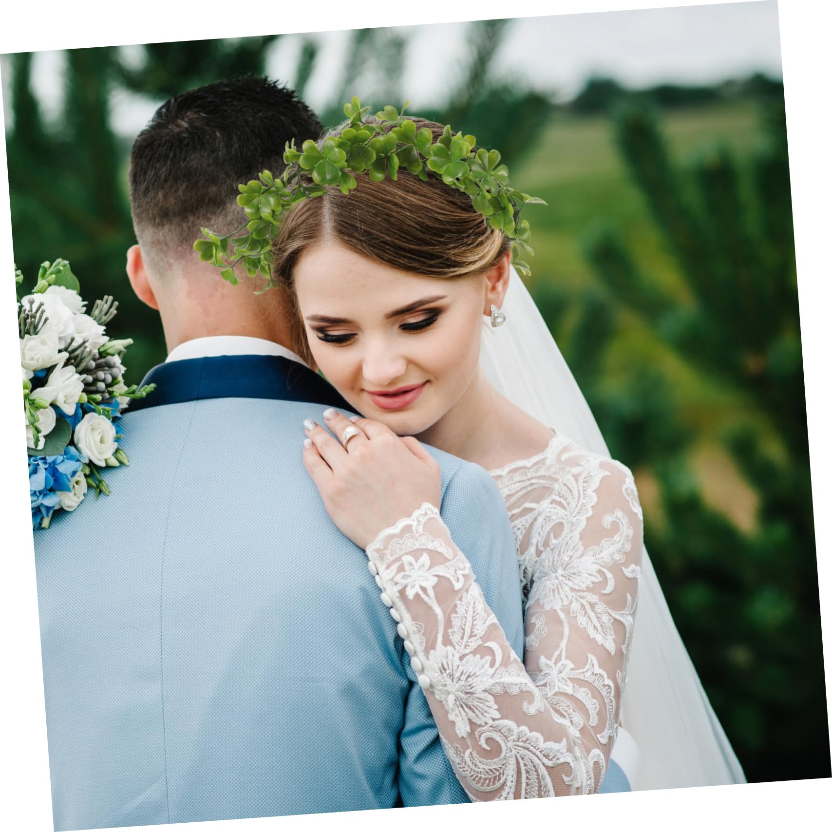 5 Stück Kranz Stirnbänder Mädchen Stirnband St Patricks Day Stirnbänder Für Mädchen Grüne Blumenkrone Grüne Krone St Patricks Day Kleeblatt Krone Vase Braut