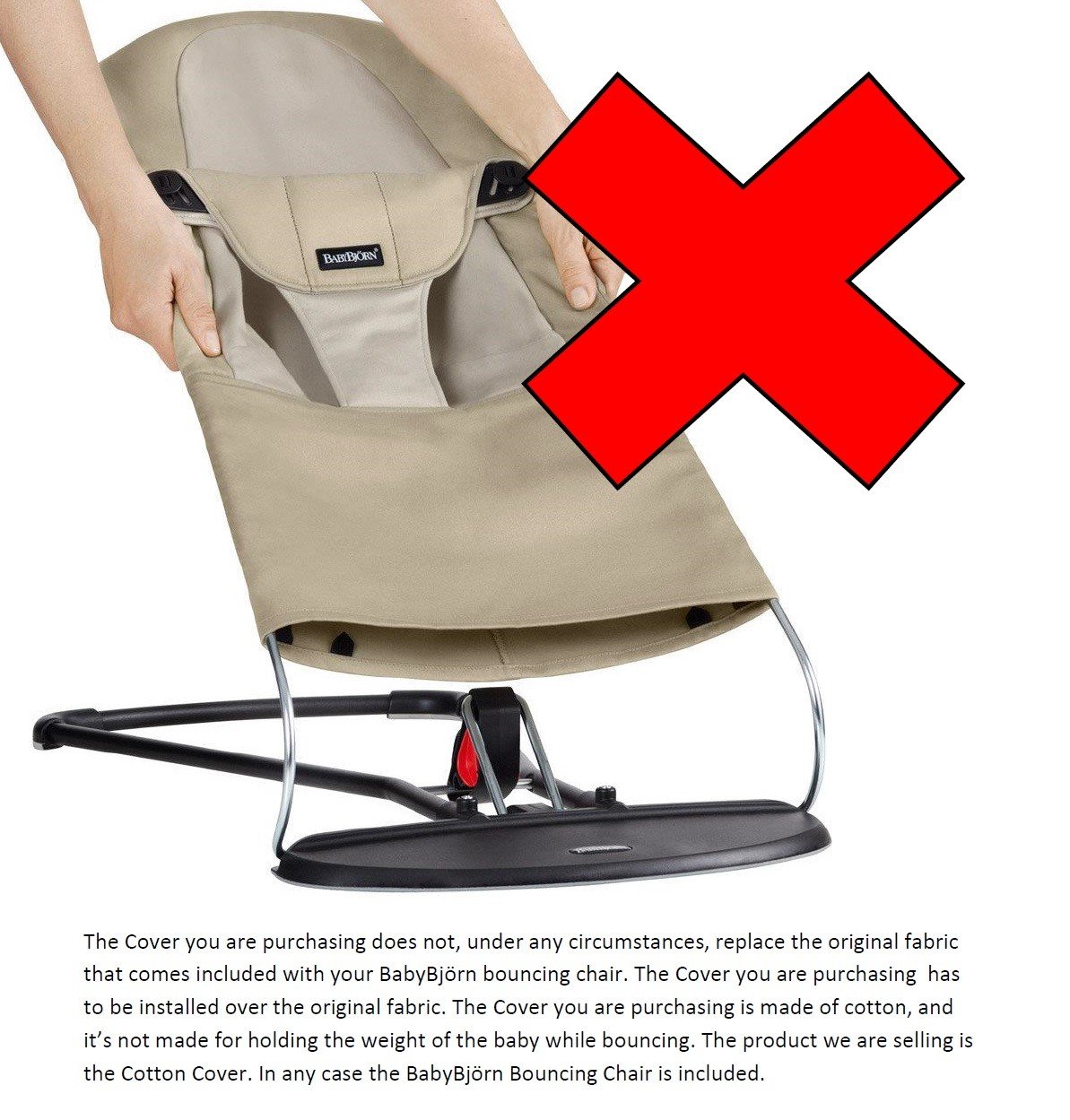 JYOKO Kids Bezug kompatibel mit Babybjorn Bliss, Balance, Soft (Fluor Heart, Baumwolle)