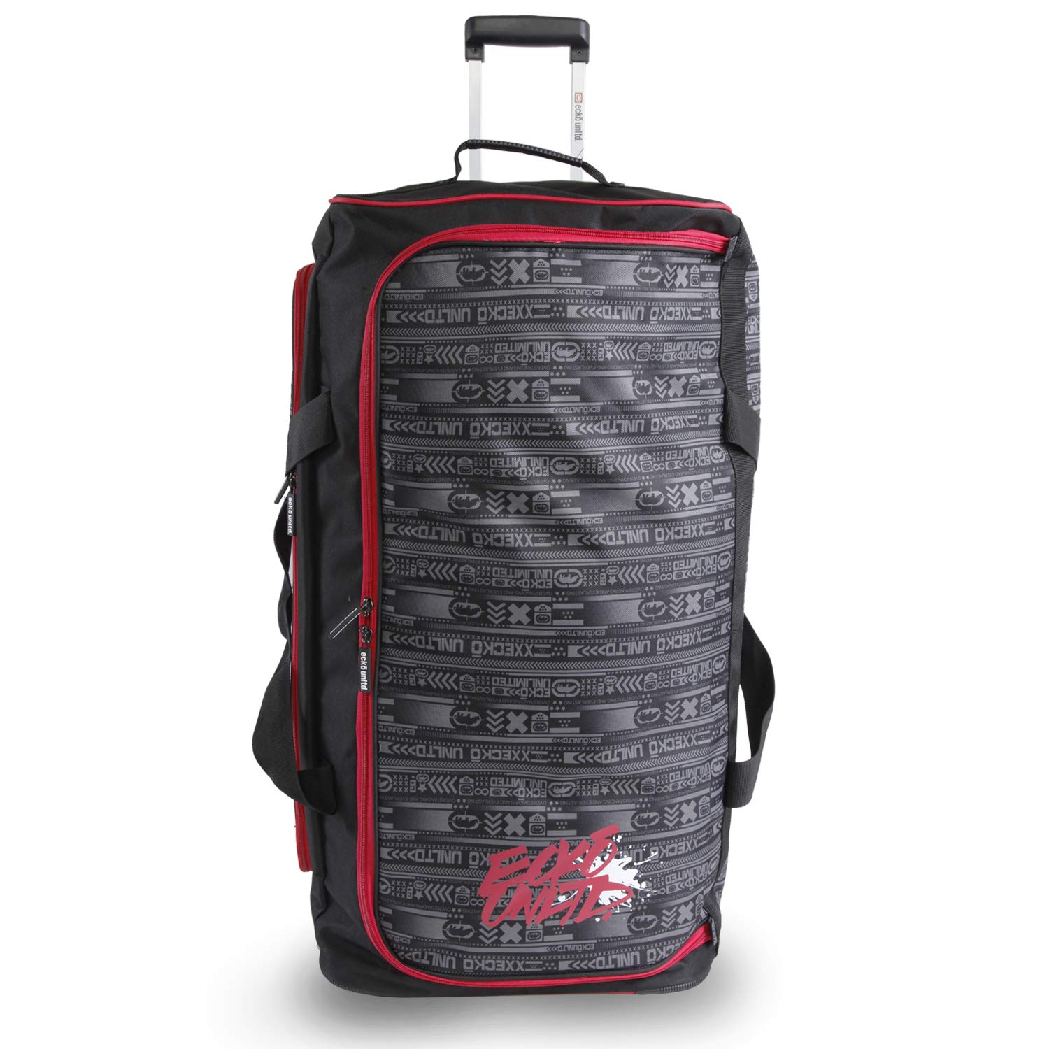 Ecko Unltd Mens Tagger Large 32 Rolling Duffel Bag Black