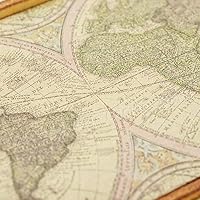 Vista 3 de Odoria Accesorios de decoración de casa de muñecas con mapa del mundo en miniatura 1/12