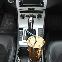 Vista 7 de Hiware - Paquete de 12 pajitas de metal arcoíris reutilizables con estuche - Popotes de acero inoxidable para vasos de 30 oz y 20 oz, aptos