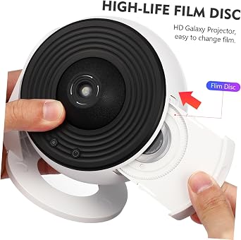 Projector Night Light with 12 Film Discs, Nebula Light Projector for Bedroom and Nursery, Quiet Universe Lamp with Remote Control and Timer [Energy Class A]