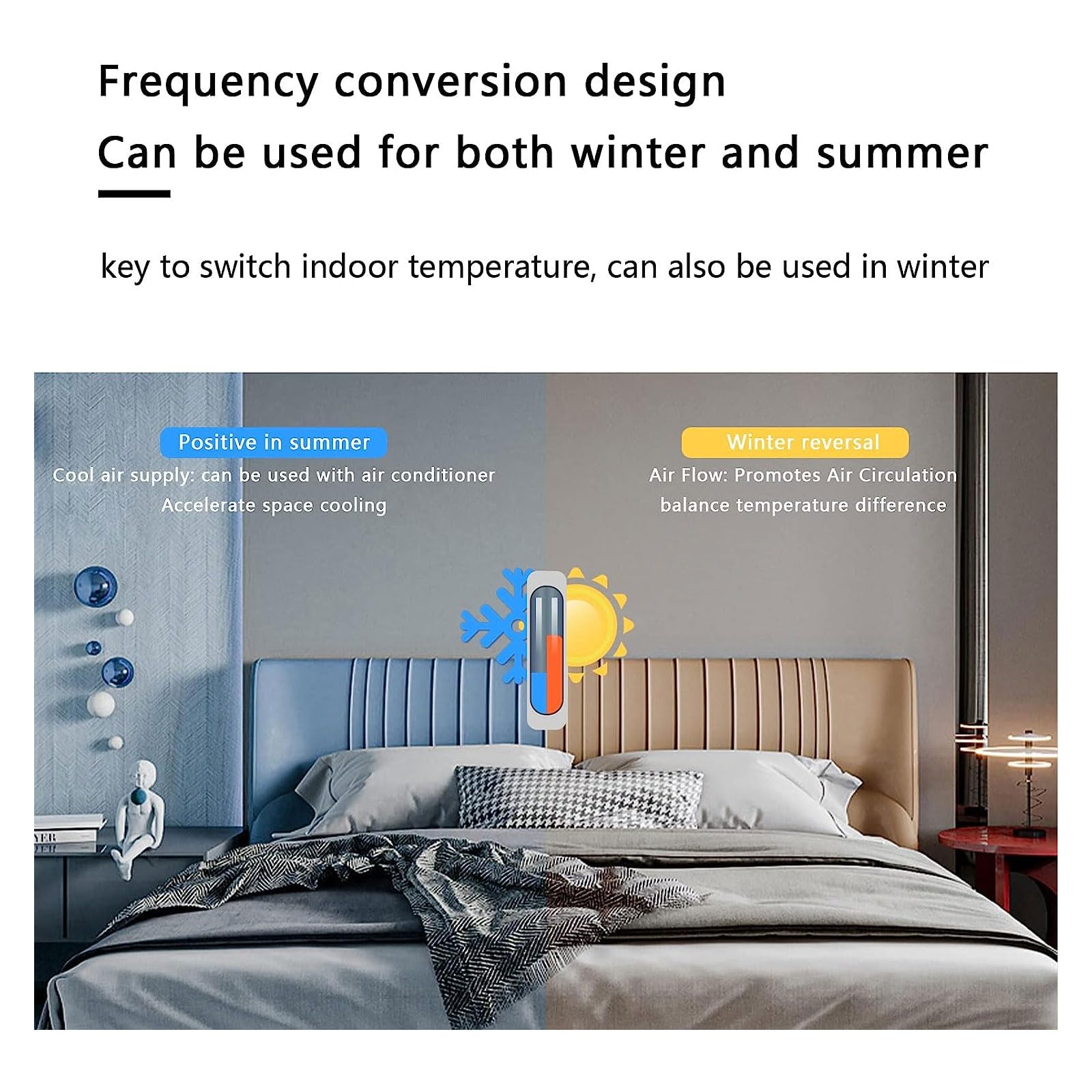 LED Deckenventilator Mit Beleuchtung 72W Dimmbar 3000K-6000K Stumm Reversibel Schwarz 8 Köpfe 90x15cm