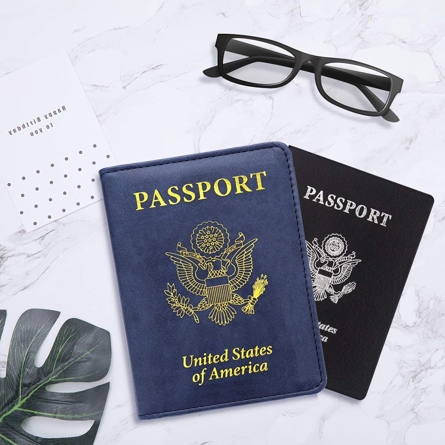 Passport Holder Covers Case, Waterproof Rfid Blocking Travel Wallet | Made Of Soft Pu Leather, It Is Scratch-Resistant, Waterproof, Crease-Resistant, and Is Lightweight, Thin and Durable