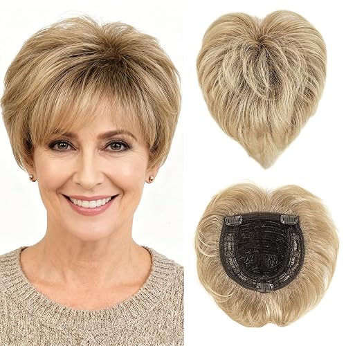 Short Hair Topper for Thinning Hair 5.5 Inch Short Pixie