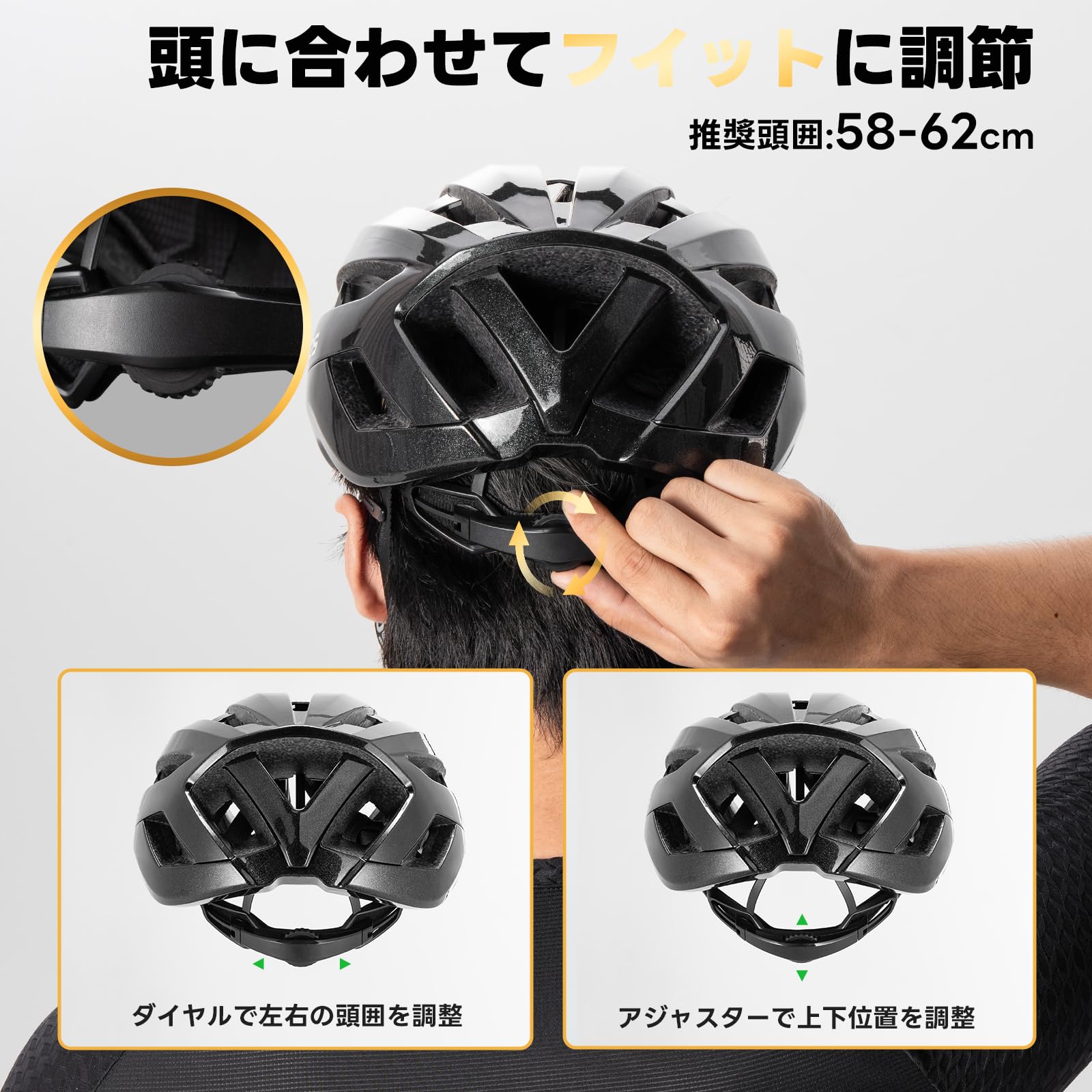 Amazon | ROCKBROS 自転車 ヘルメット 大人 レディース CE認証(EN1078 