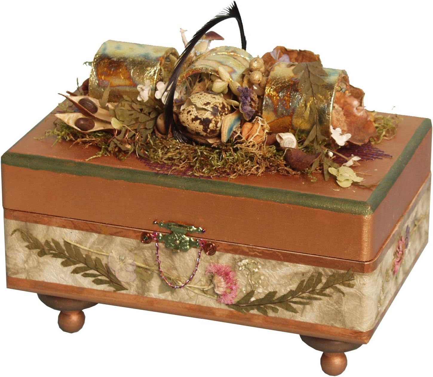 Walnut Hollow Unfinished Wood Roomy Box with Hinged Lid for Arts, Crafts and Home Decor Brown : Arts, Crafts & Sewing