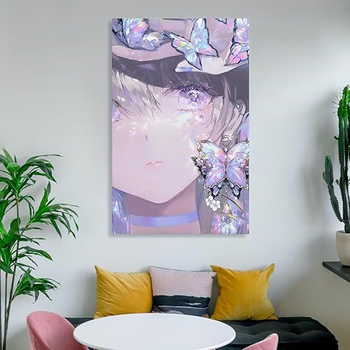 Miniatura 6 de Póster de anime japonés Beauty Girl (5) Póster artístico de pared con desplazamiento en lienzo, pintura, imagen, decoración de sala de estar,