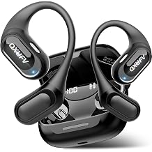 Open Ear Headphones, AI Translation Earbuds Real Time, Black