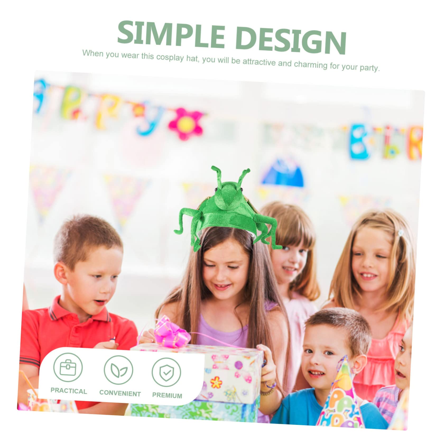 MAGICLULU 3 Piezas Sombrero De Adorable Sombrero Diseñado Con Animales De Selfie De Fiesta Adorno De De Fiesta De De Animales Tela