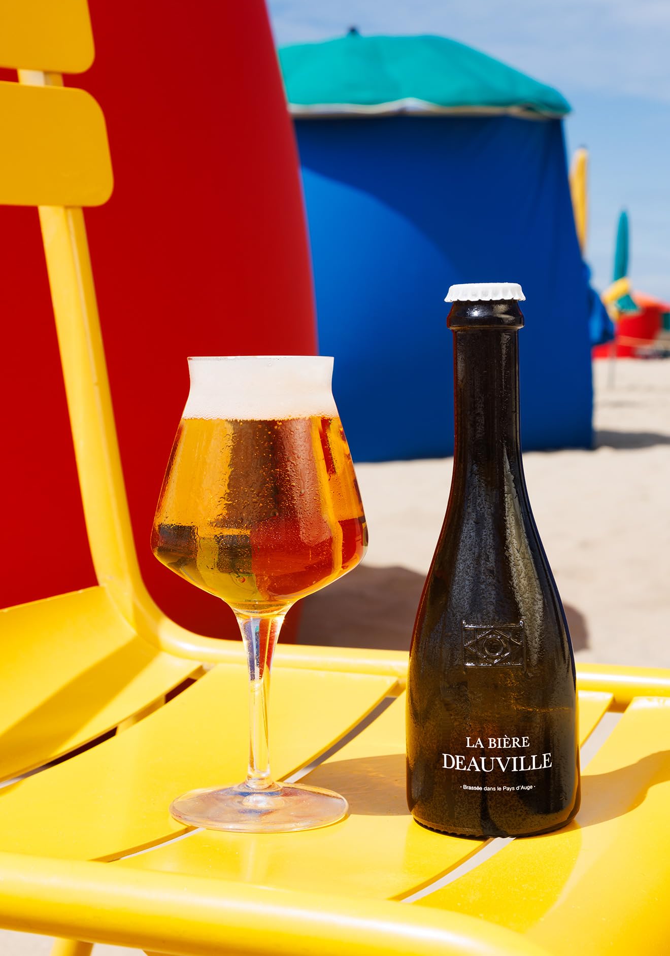 La Bière Deauville, Bière Blonde Pale Ale de la Côte Fleurie, Brassée en Fermentation Haute, 33 cl (Lot de 12 bouteilles)