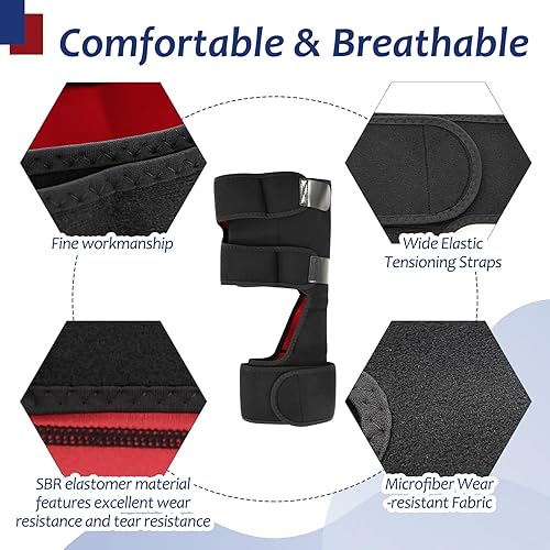 Miniatura 3 de Soporte de cadera negro para aliviar el dolor de ciática, soporte de cadera para mujeres y hombres, puede regular los muslos, la ingle, los