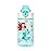 Zak Designs Disney Princess Sage Water Bottle For School or Travel, 16oz Durable Plastic Water Bottle With Straw, Handle, and Leak-Proof, Pop-Up Spout Cover (Ariel & Jasmine)