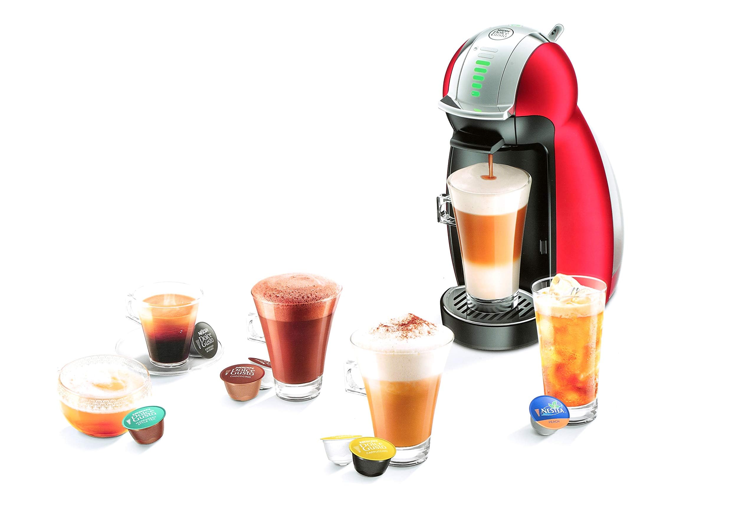 NESCAFÃ‰ Dolce Gusto Genio 2 Coffee Machine - Red: Buy Online at