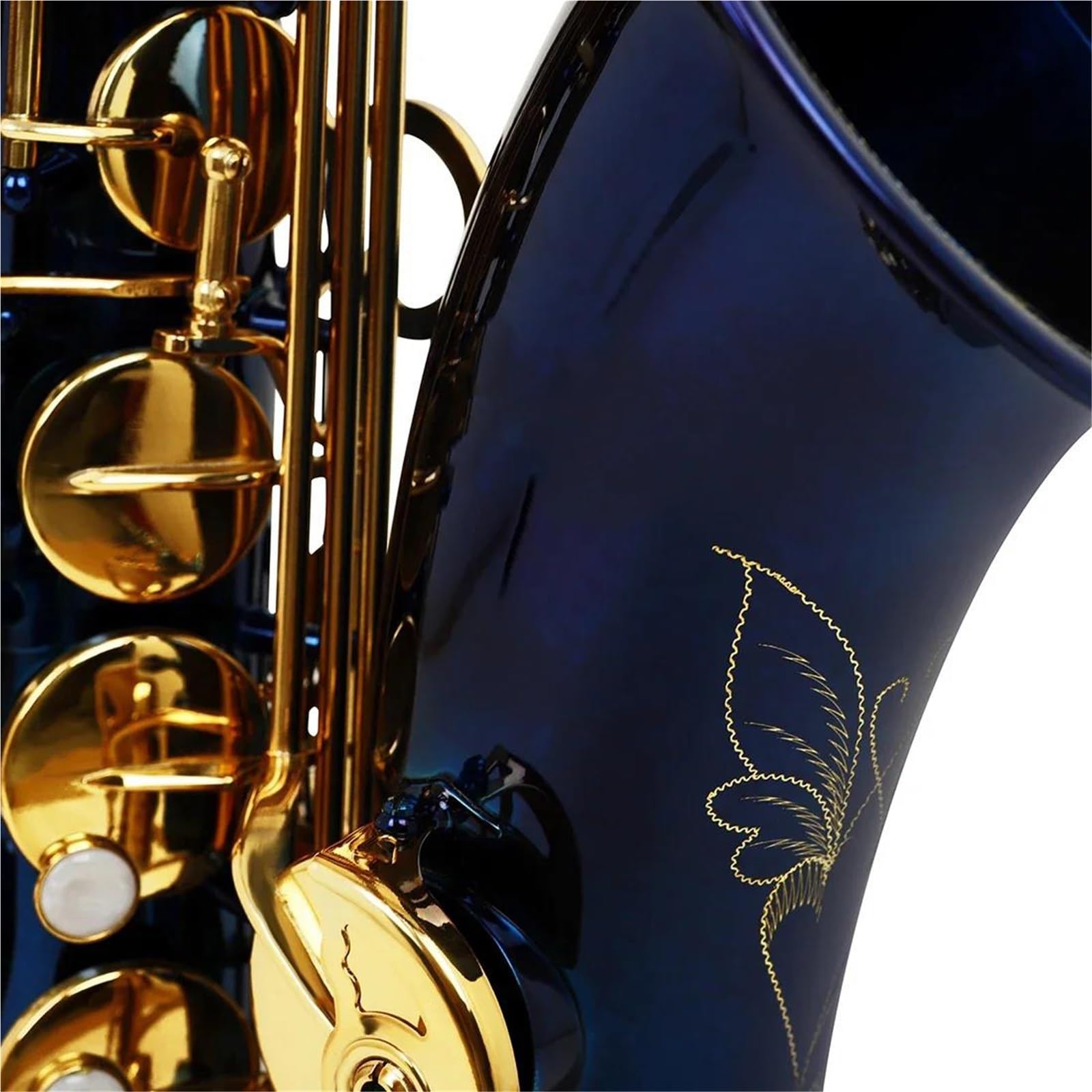 Saksofon Tenorowy Bb Profesjonalny Instrument Dęty Blaszany Muzyczny Z Akcesoriami