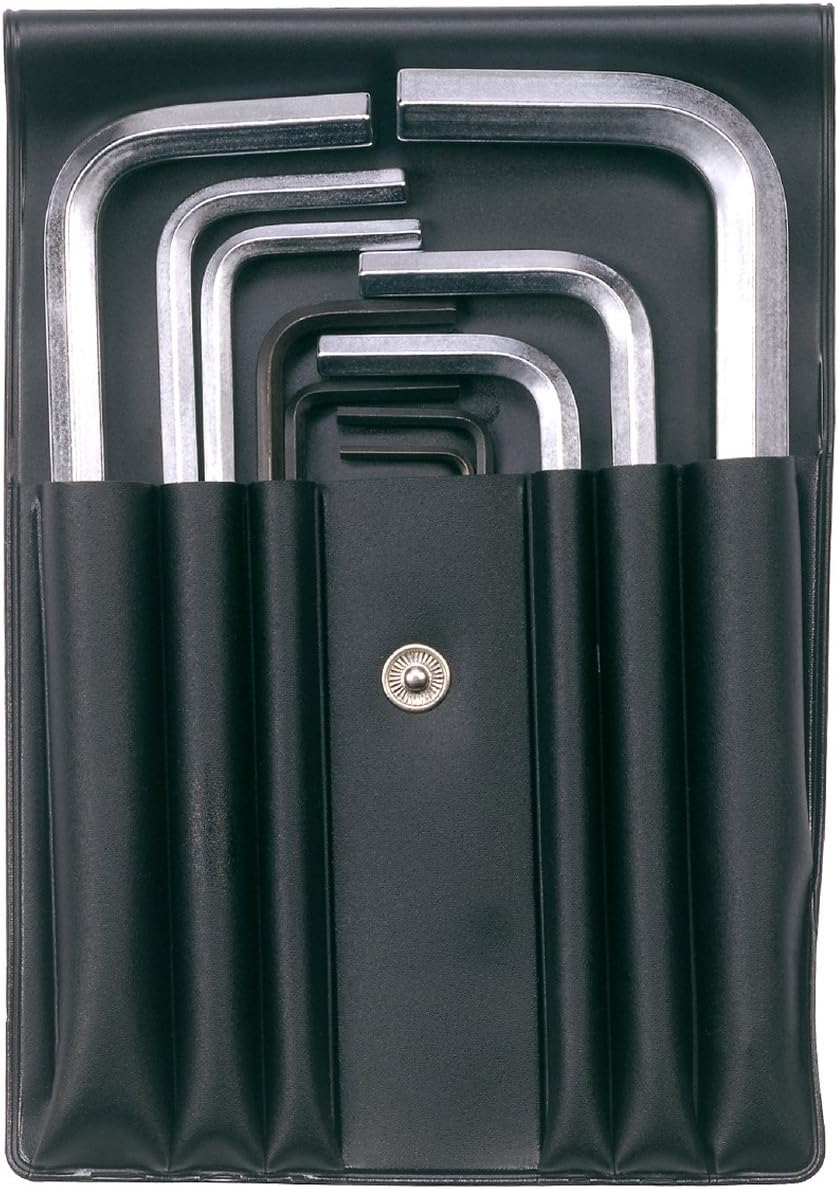 Bahco 1997M/10T BH1997M/10T Chrome Plated Hexagon Offset Screwdriver Set, Silver, Set of 10 Pieces