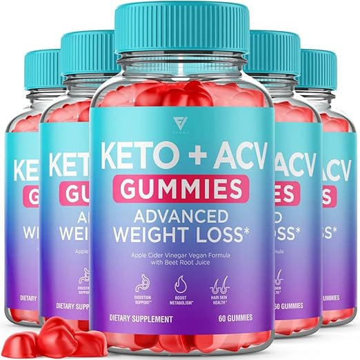 (5 Pack) Keto ACV Gummies Advanced Weight Loss Diet