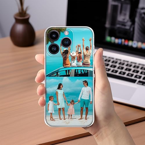 Miniatura 10 de SHOISOWO Funda de teléfono con foto personalizada, con iPhone 15, 14, 13, 12, 11 Pro Max Plus Mini XR XS X, diseño de imagen personalizado, funda de