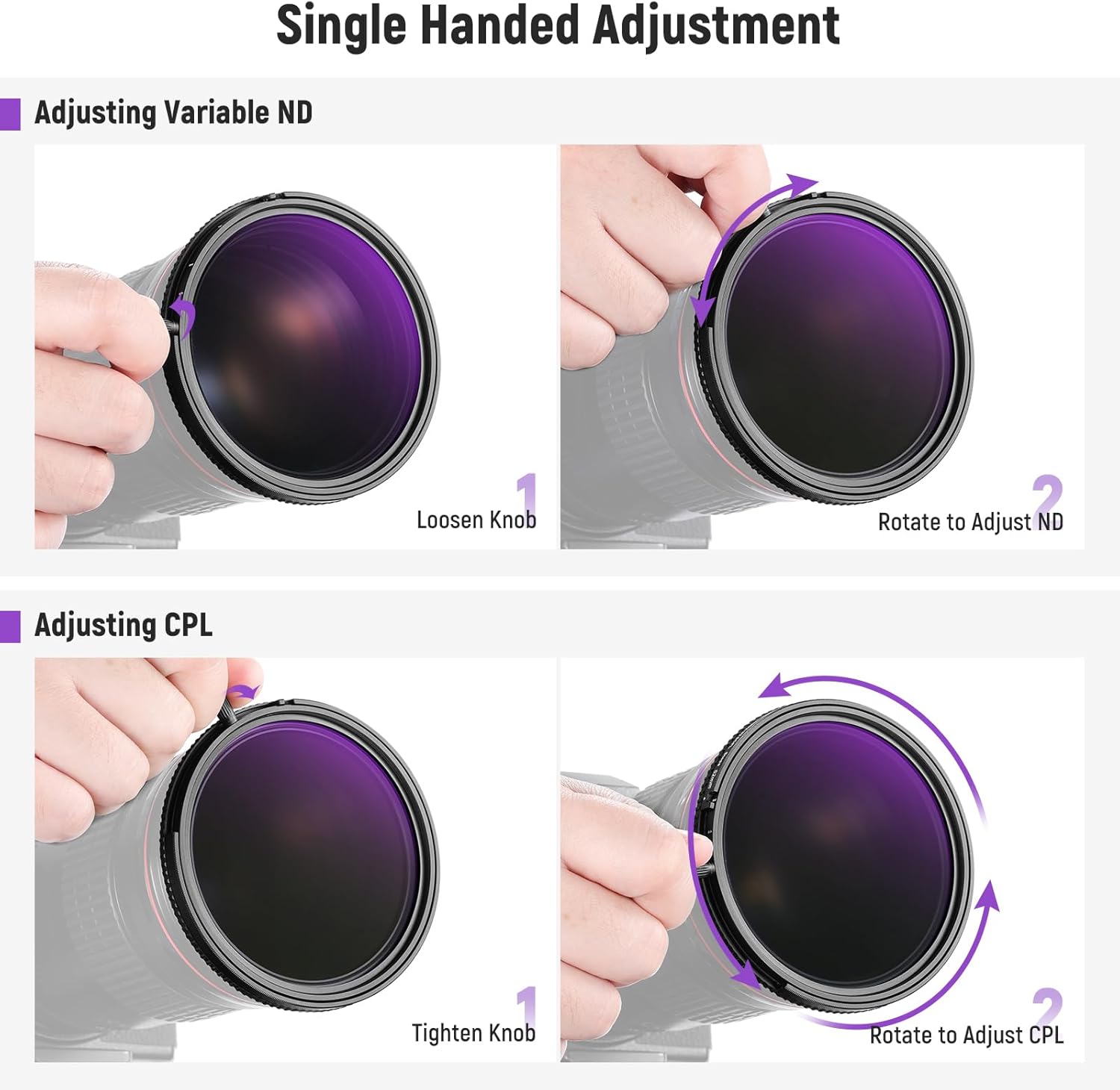 NEEWER True Colors 82mm Variable ND2-32 & CPL with Magnetic ND32, Polarized ND Filter Set, 2in1 Adjustable One Rotatable Light Reduction Reflection Elimination No Color Shift No X Cross No Vignetting