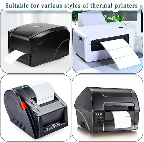 Miniatura 6 de Uramoto 1 rollo800 etiquetas térmicas directas de 2.36 x 1.18 pulgadas, etiquetas térmicas autoadhesivas para envío de dirección, etiqueta térmica