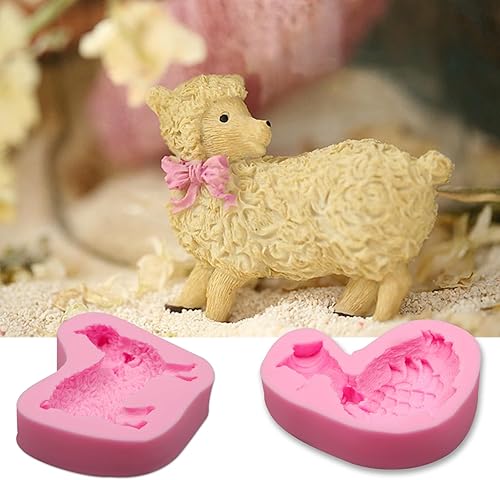 Miniatura 6 de Moldes de silicona para dulces de animales, moldes de chocolate de pato y perro, moldes de cocina para hornear para decoración de pasteles,