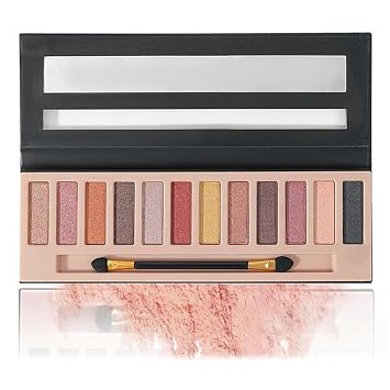 Matte Nude Colors Eyeshadow Palette - Natural Naked Glitter Pigment Eye Shadow Pallete Set Waterproof Smokey Professional Beauty Makeup Kit Set for Women #02