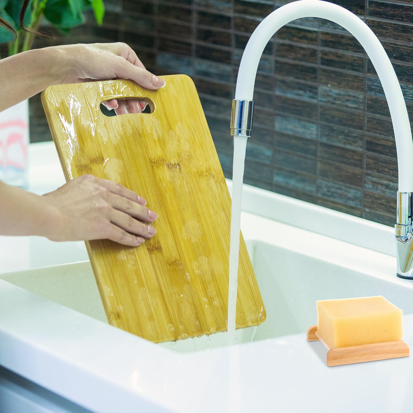 Amyhill 25 jaboneras de madera de bambú a granel para baño, jaboneras de madera para bar, jaboneras autodrenantes, bandeja de jabón de madera, 3.3 x 3.3 x 0.67 pulgadas (color madera)