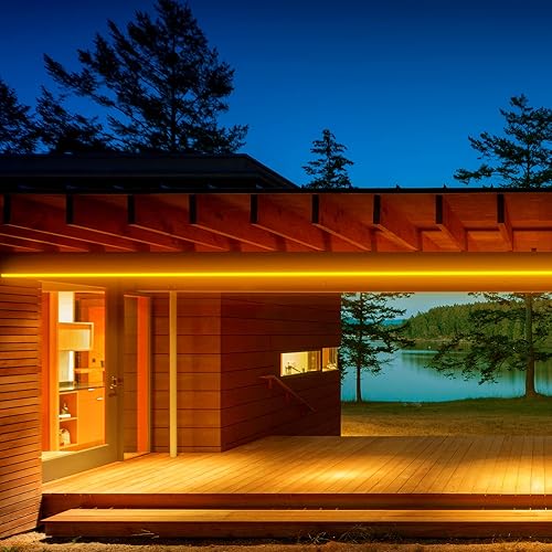 Miniatura 8 de Shine Decor Tira de luces LED de neón de 164 pies164ft amarillo dorado con certificación ETL tira de luz LED de neón flexible IP65 impermeable para