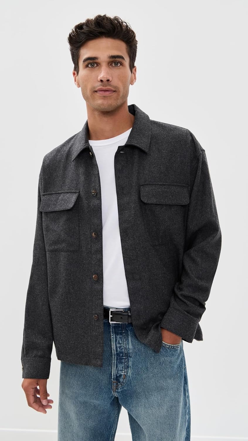 FRAME Men's Wool Overshirt - Image 2