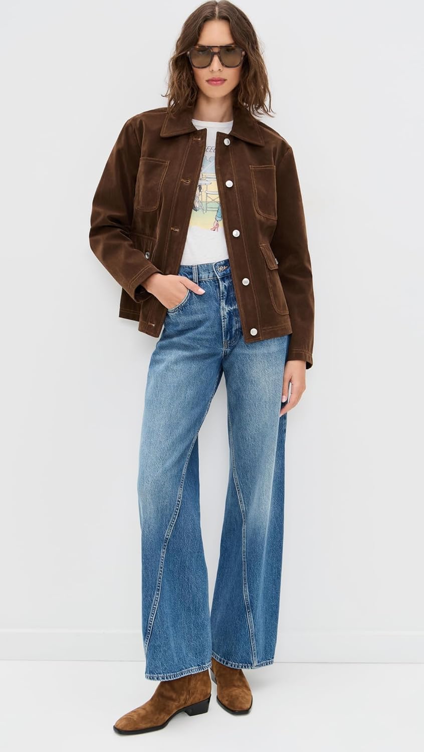 Avec Les Filles Womens Cropped Barn Jacket - Image 5