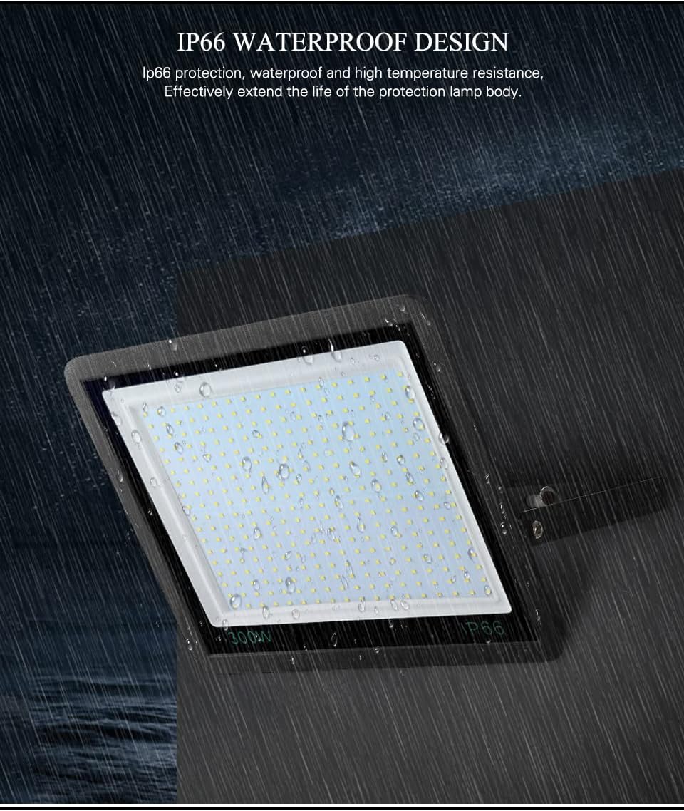 300W LED FloodLight IP66 Waterproof AC220V 50W 100W 150W 200w Outdoor Garden Projector Lighting Spotlight Wall Flood Lights (200w)